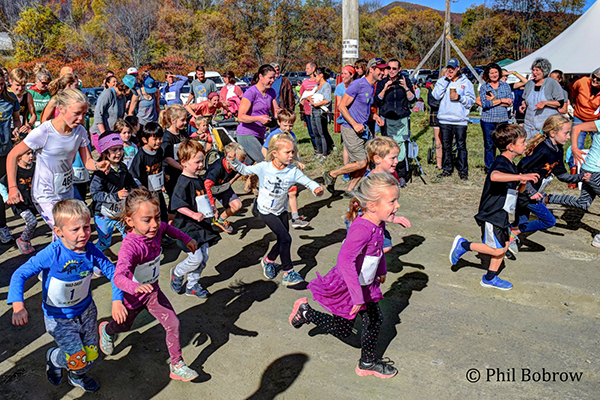 Photo: Phil Bobrow. Get ready, get set, go! And they’re off for the Kids’ Fun Run during the Mad Dash on Sunday, October 13.