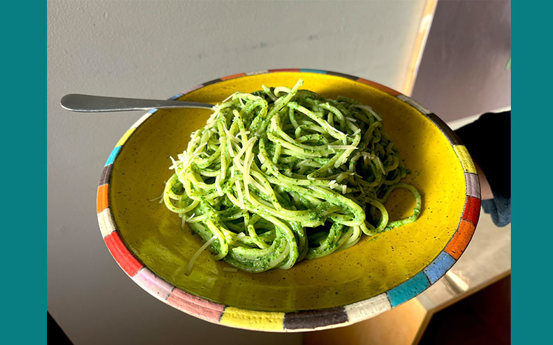 Green noodles (or, Tallarines Verdes) 
