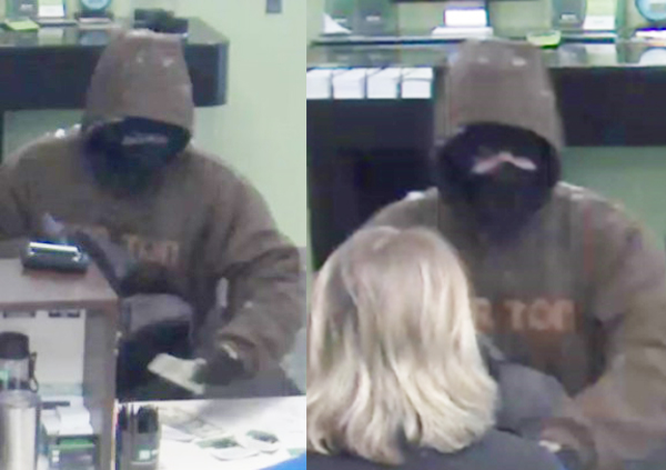 Images of suspect who robbed, at gunpoint, the TD Bank in Waitsfield on Monday, December 18.