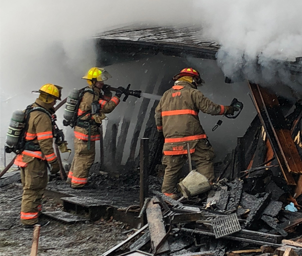 A Waitsfield man, John King, died in a house fire on Center Fayston Road early on January 17. Firefighters from Waitsfield, Warren and Moretown responded to the blaze, which is thought to have started near a woodstove, according to Waitsfield fire chief Adam Cook. King's wife, Barbara, escaped the fire. Update in the January 18 issue of The Valley Reporter. Photo: Lisa Loomis