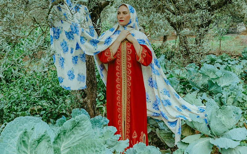 'Cabbage Patch Kid' is a self-portrait by Feda Eid in her aunt's garden in Lebanon.