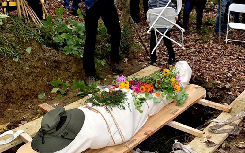 How one family choose to perform a natural burial.
