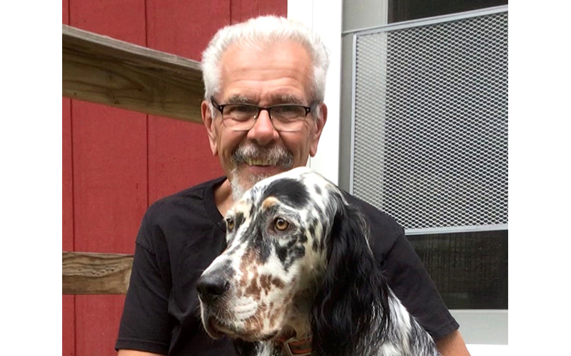 Carl Yalicki and his dog Sonny.