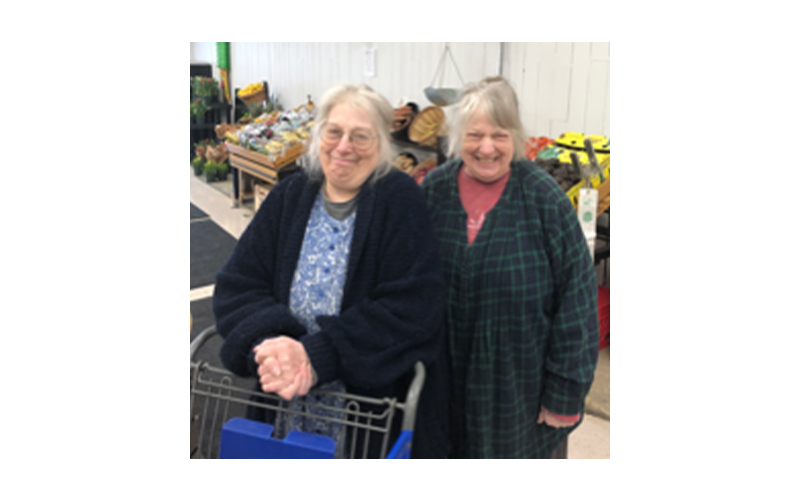 Twin sisters Gaelic and Bonnie McTigue are the longtime owners of All Things Bridge and Beautiful in Waitsfield. 