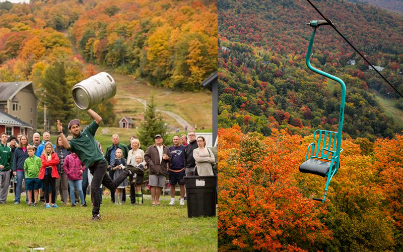 Sugarbush and Mad River Glen foliage rides start this weekend.