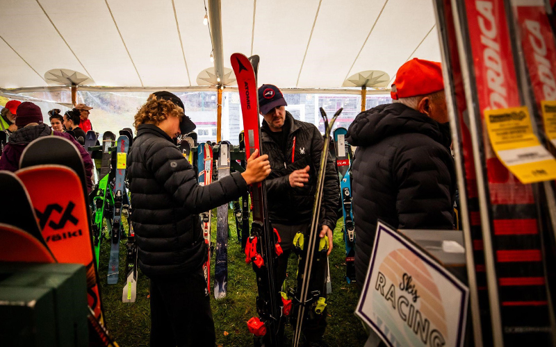 Waitsfield Elementary School Ski and Skate Sale. Photos by Kintz