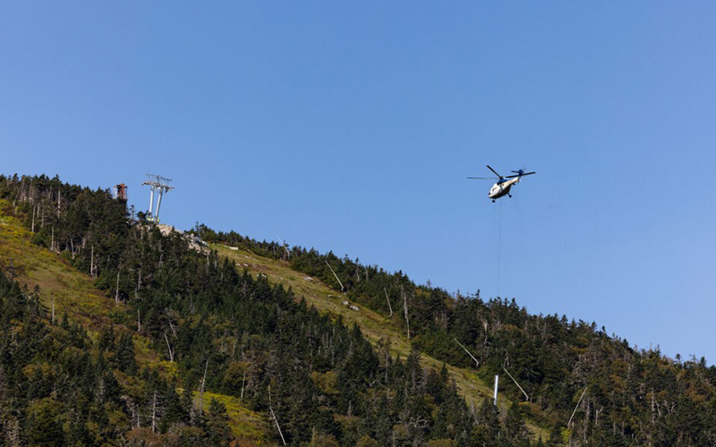 Construction on Sugarbush's Heavens Gate lift. Photo courtesy Sugarbush Resort