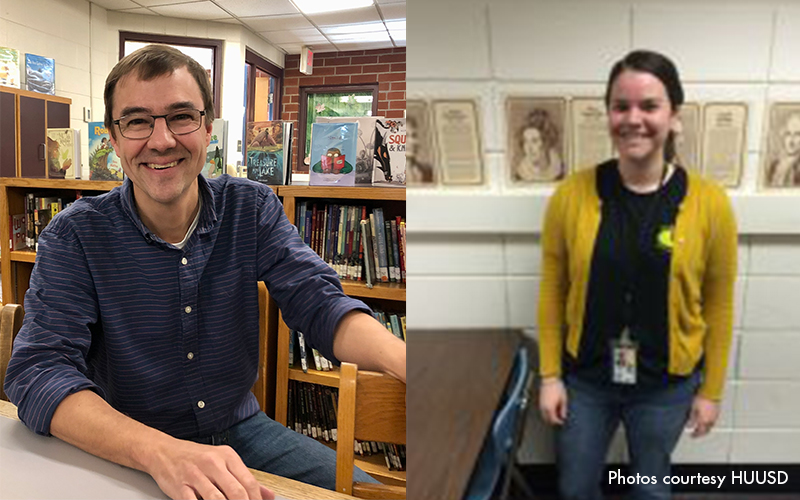 Eric Mongeon and Tara Kelley have been nominated as outstanding teachers.