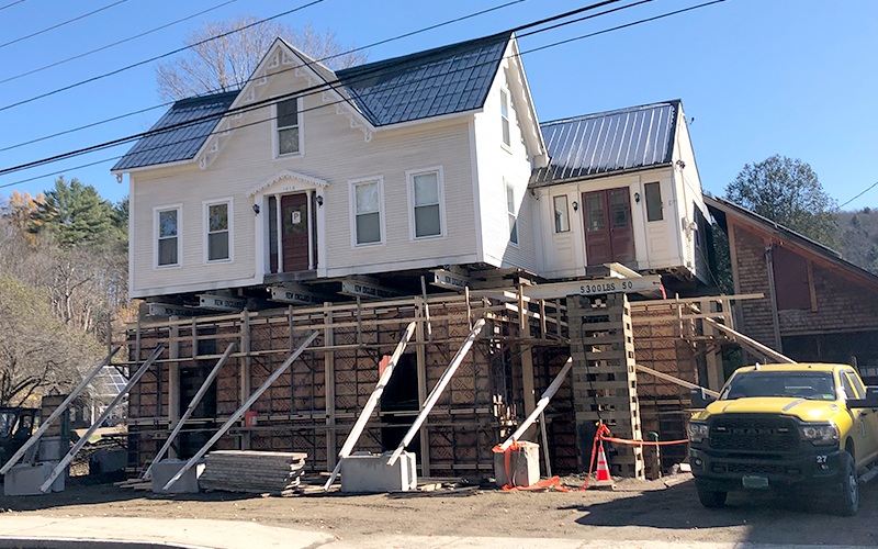 elevated Auclair/Brown home in Moretown Village 