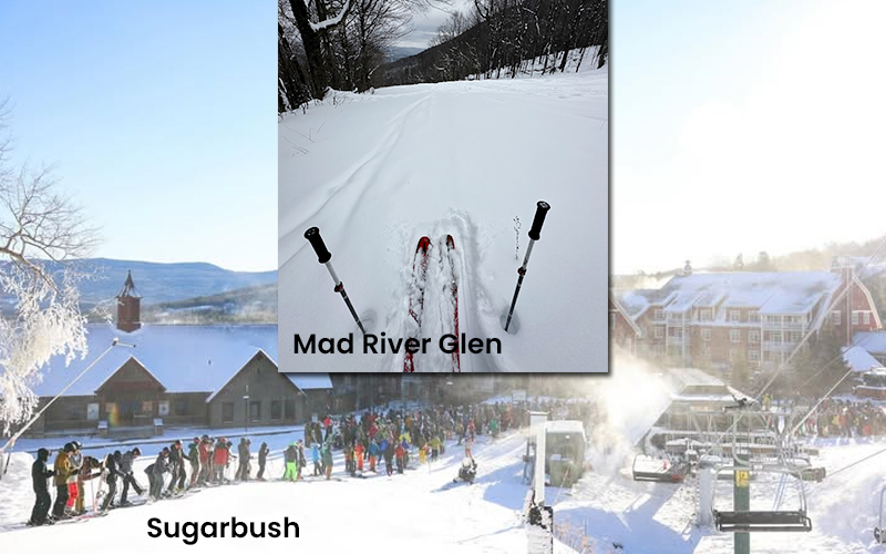 Opening day at Sugarbush and snow check at Mad River Glen Wednesday, Dec 4. Photos courtesy Sugarbush Resort and Ry Young Mad River Glen