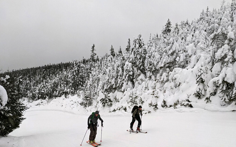 Uphill skiers photo courtesy Friends of the Mad River