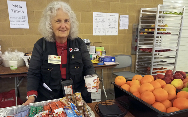 Cheri Lundblad, Moretown, is with the American Red Cross in California assisting with wildfire relief.