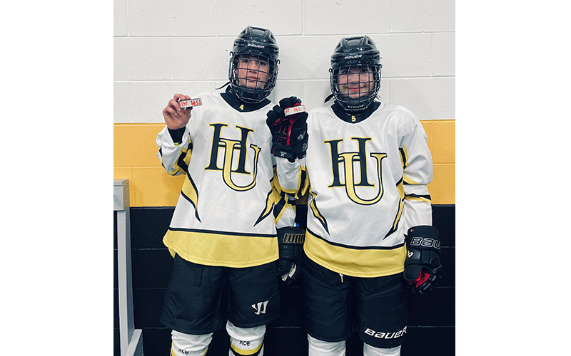 Highlanders Sam Pashby and Kaleb Vasseur scored their first goals in a January 18 home game against Burlington.