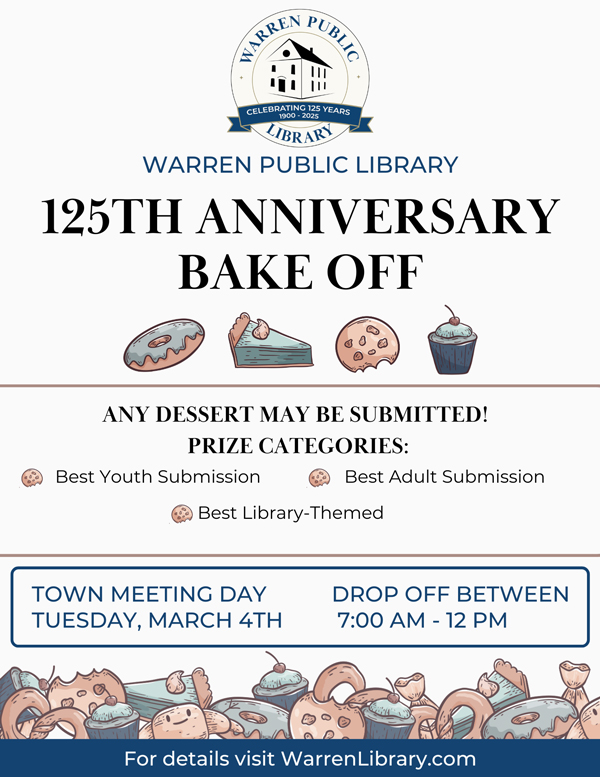 WarrenLibrary125th Anniversary Bake Off