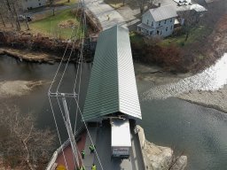 Truck hits Waitsfield Covered Bridge 11-18-24