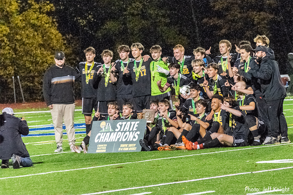 Harwood Boys' Soccer 2024 D2 Vermont State Champions