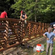 And just like that -- there’s a bridge over the Mill Brook connecting trails to downtown