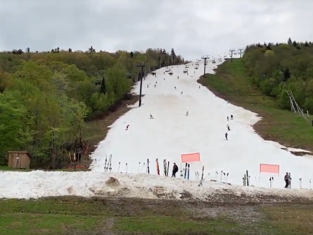 Skiing Vermont in June!